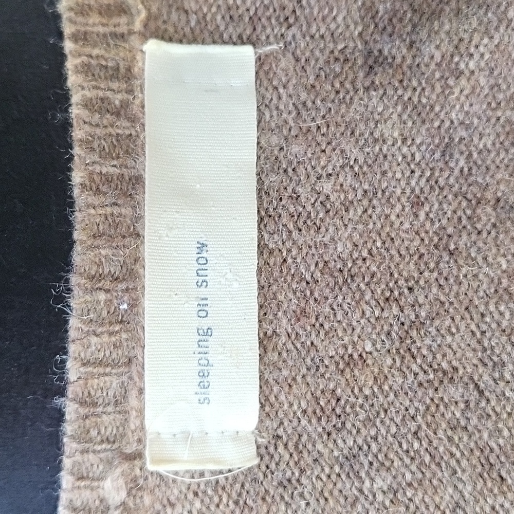 Vintage Anthropologie/Sleeping on Snow Brown Tie Ribbon Cardigan size Medium - Picture 5 of 9